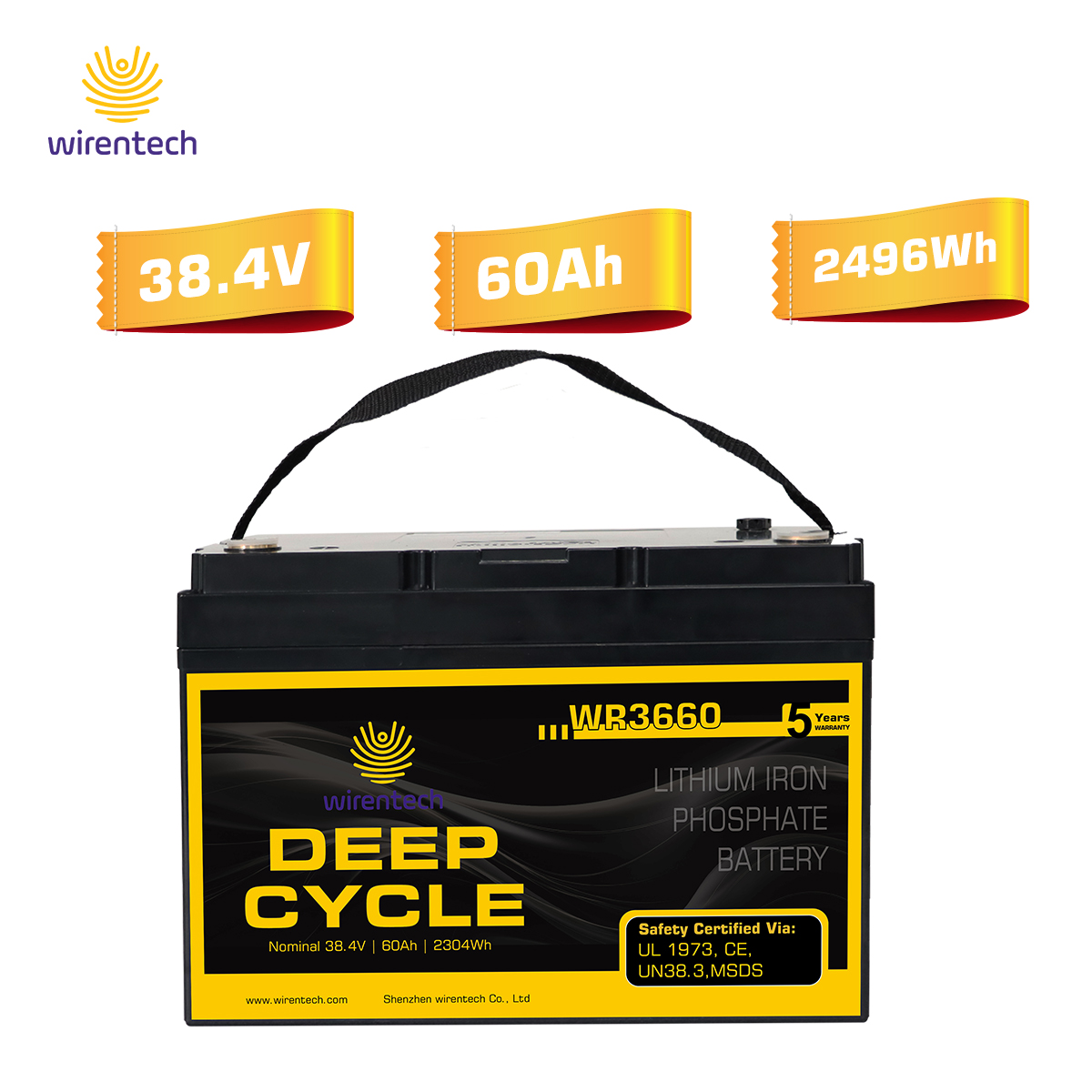 36V 60ah Camper Caravan Lifepo4 Battery Lithium Ion Battery Lead Acid Replacement