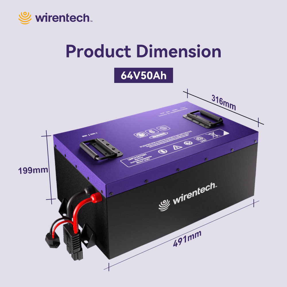 64V 50Ah Electric Tricycle Cargo Electric Motorcycle Batteries
