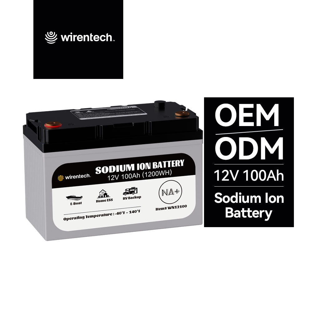 12V 100ah Na ion Sodium ion Battery for RV Truck Car Motorcycle