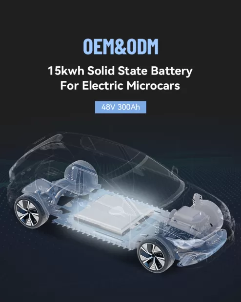 16S6P 15kWh 51.2V 300Ah Solid State Batteries for Micro Ev Car