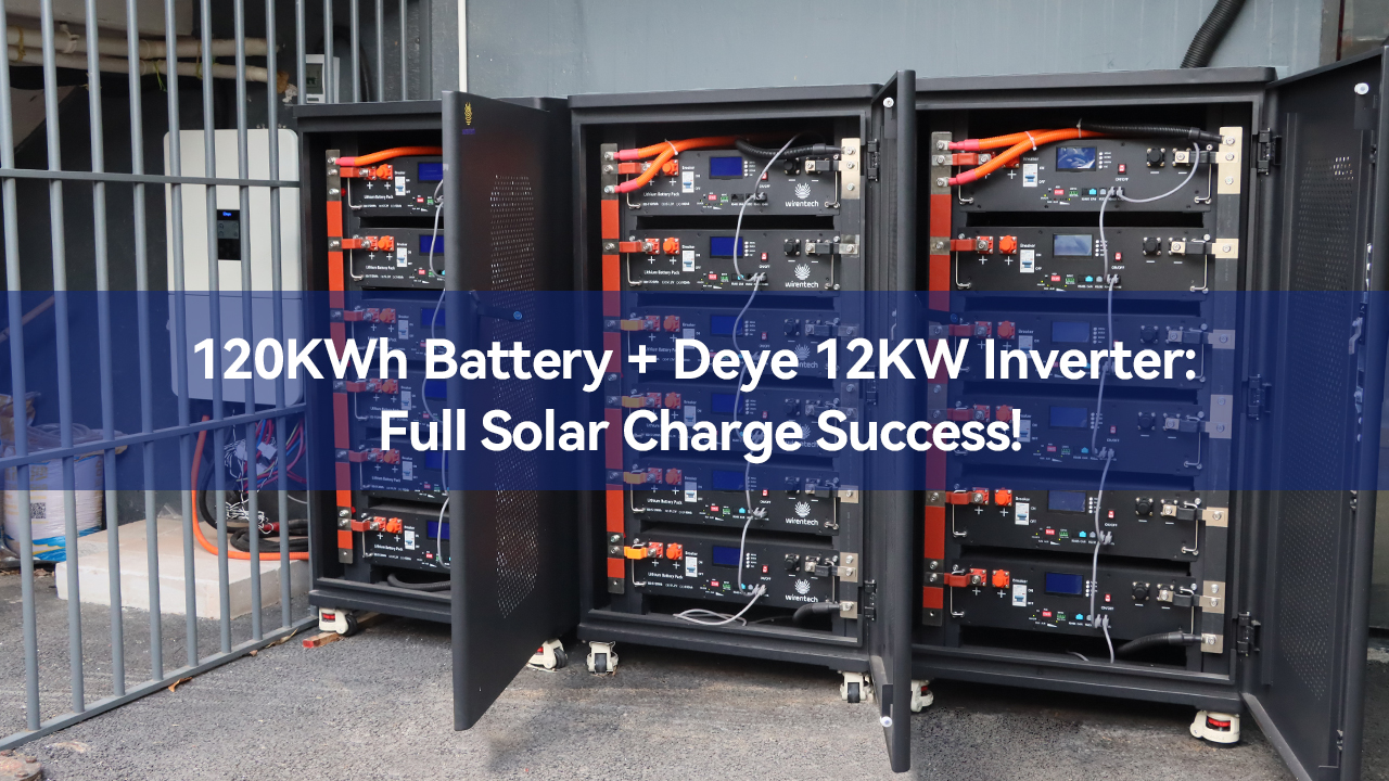 Successful Delivery of 120kWh Battery Storage System Integrated with Solar Panels and Inverter Communication