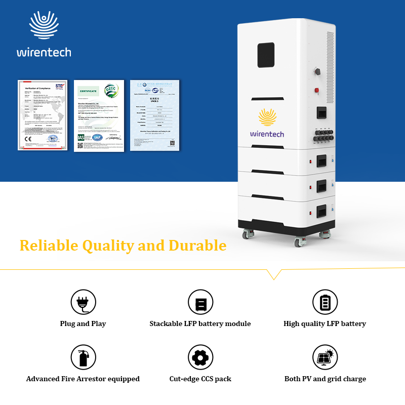 51.2V 5kwh 10kwh 15kwh Solar Inverter with Battery for Home