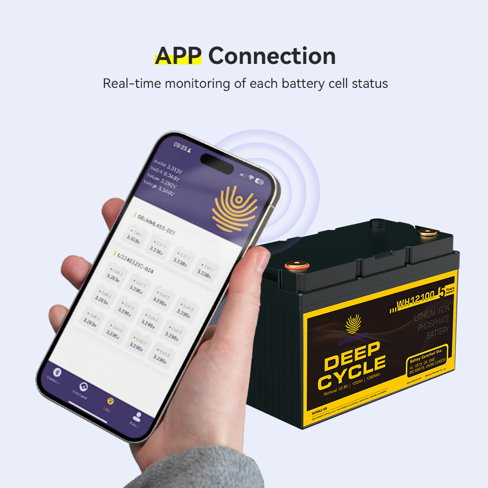 12V 100Ah LifePO4 Lithium ion Marine Battery