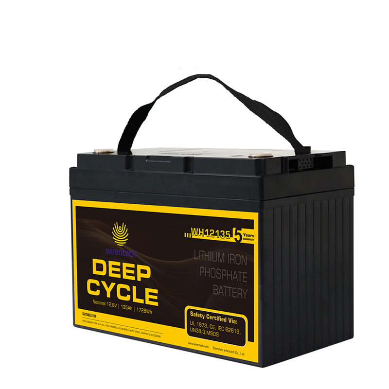 12V 135Ah LifePO4 Lithium ion Battery Pack For RV Solar
