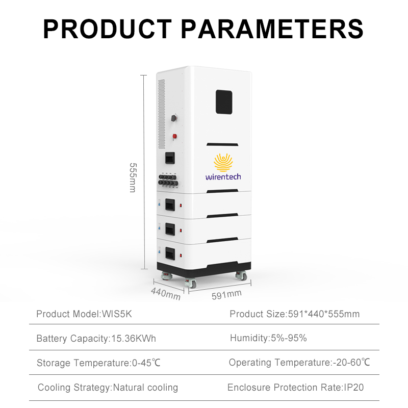 51.2V 5kwh 10kwh 15kwh Solar Inverter with Battery for Home