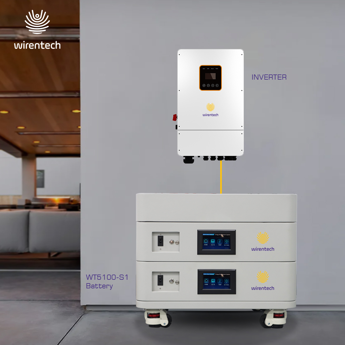 51.2V 100Ah 5kwh 10kwh 15kwh Solar Energy Storage Stackable LiFePO4 Battery with Wheels