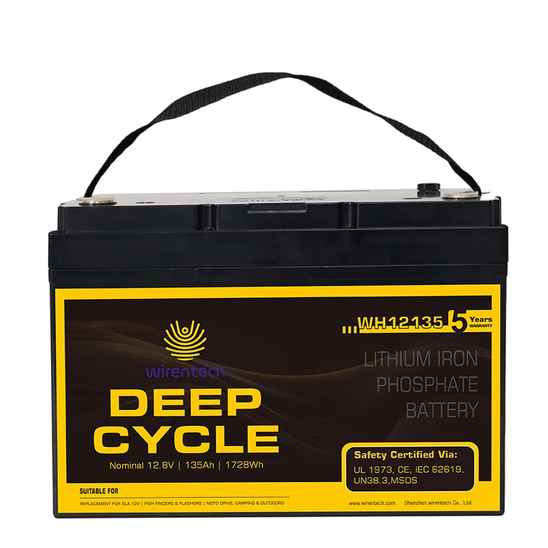 12V 135Ah LifePO4 Lithium ion Battery Pack For RV Solar