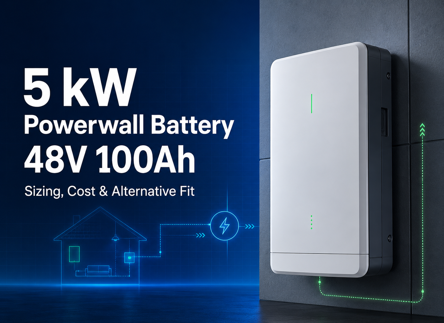 5 kW Powerwall Battery 48V 100Ah: Sizing, Cost and Alternative Fit