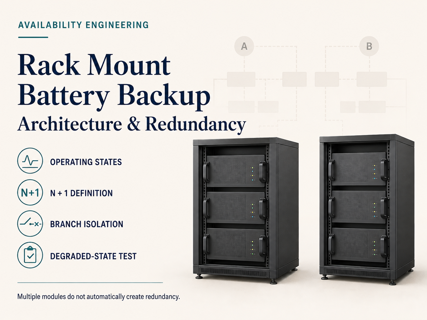 Rack Mount Battery Backup: Backup Architecture and Redundancy